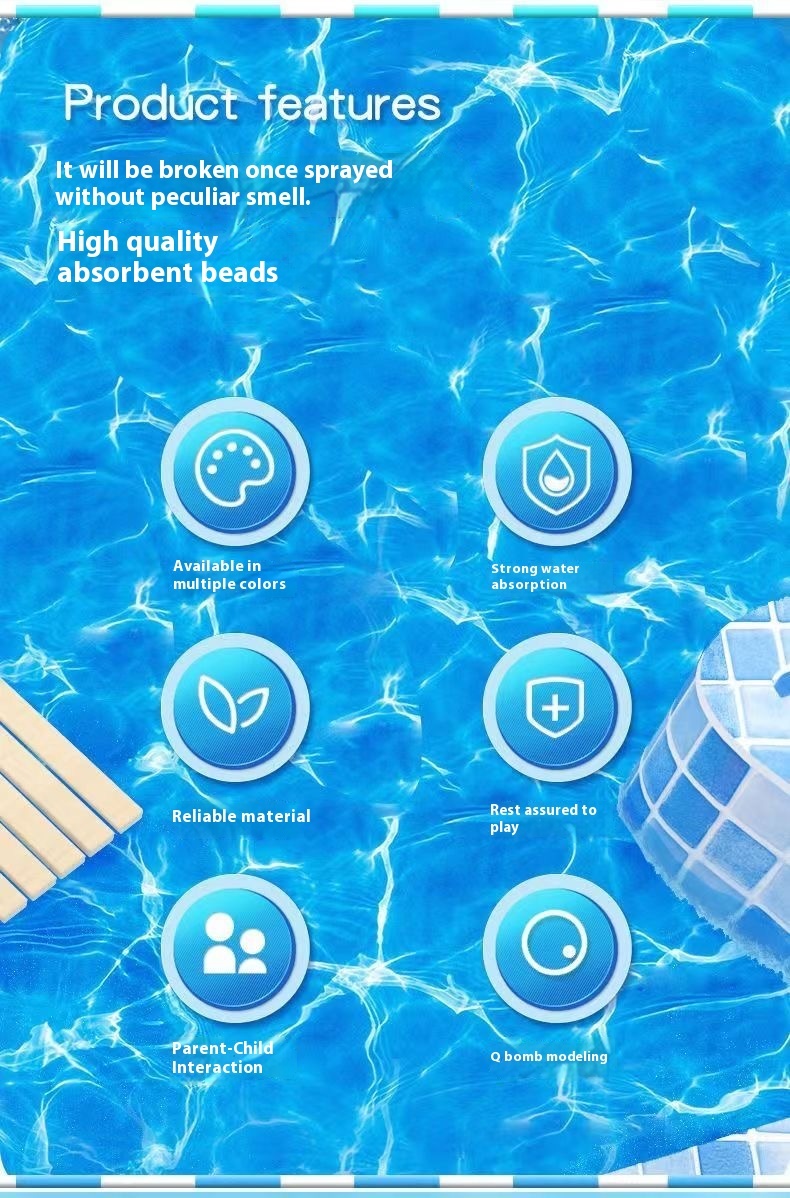 Water absorbing marble bottle, large water absorbing marble 7-8mm