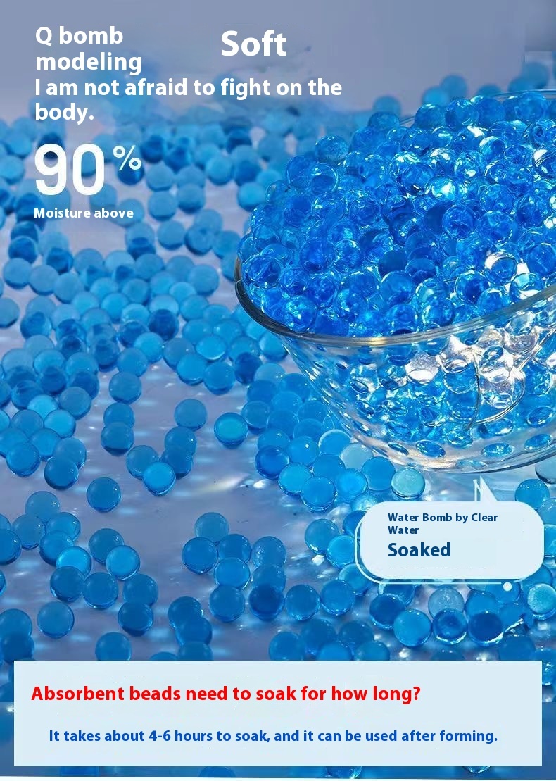 Water absorbing marble bottle, large water absorbing marble 7-8mm