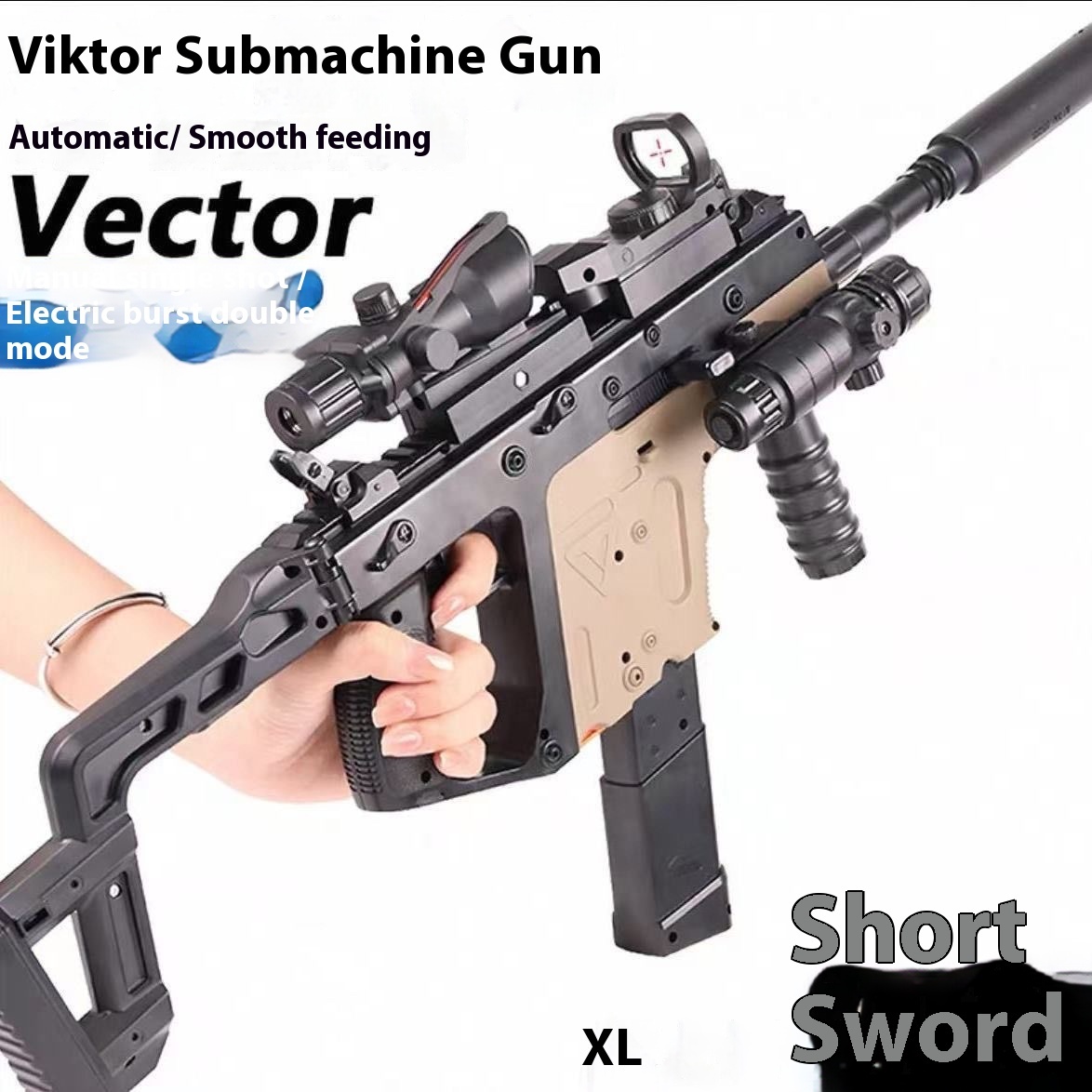 Victor Electric Repeating Submachine Gun Water Bullet Gun