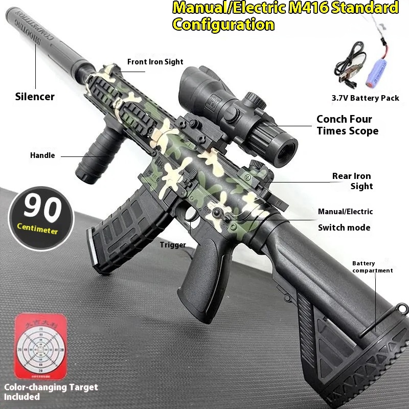 M416 Electric Continuous Water Bullet Toy Gun