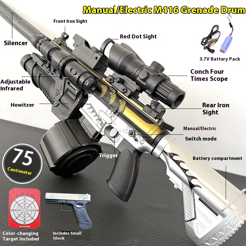 M416 Fully Automatic Water Bullet Gun