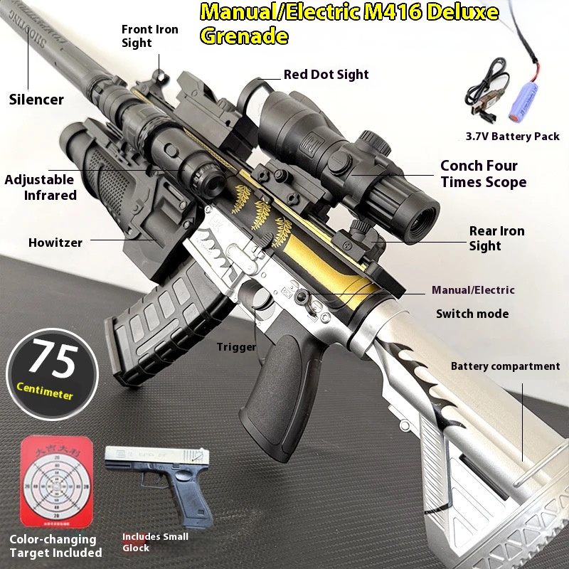 M416 Fully Automatic Water Bullet Gun