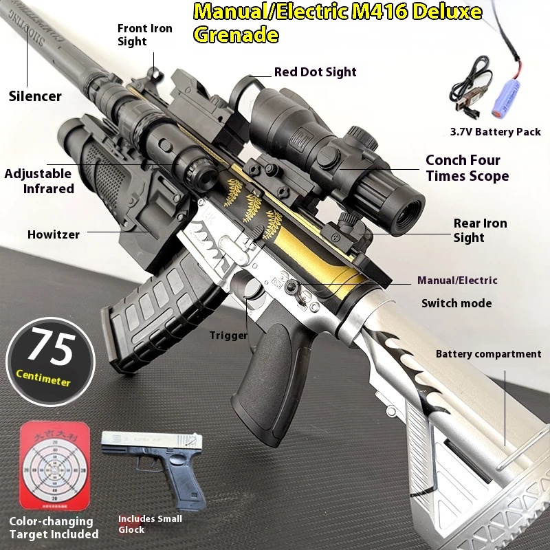 M416 Fully Automatic Water Bullet Gun