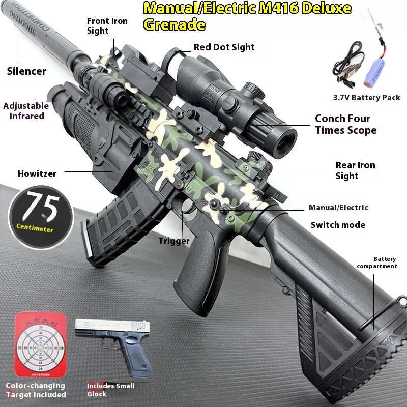 M416 Fully Automatic Water Bullet Gun