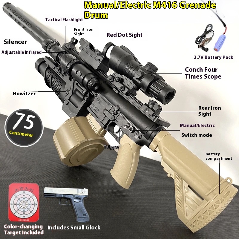 M416 Fully Automatic Water Bullet Gun