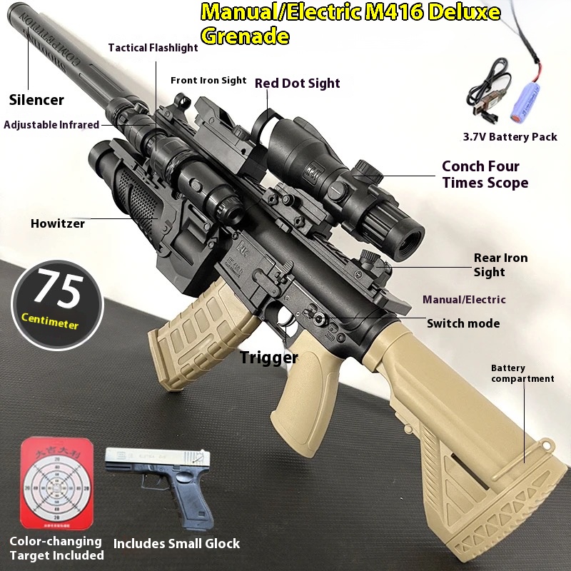 M416 Fully Automatic Water Bullet Gun