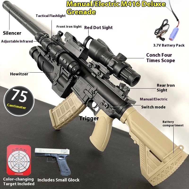 M416 Fully Automatic Water Bullet Gun