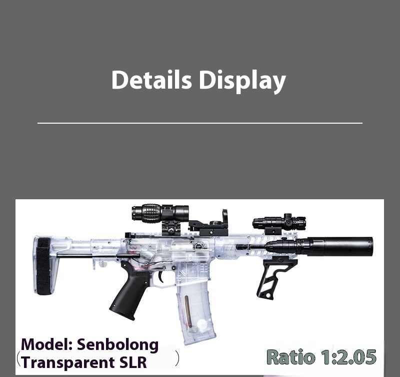 New transparent SLR electric continuous-firing water bullet gun