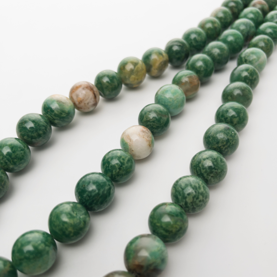 Forest Echo: Natural Phoenix Stone Beaded Bracelet