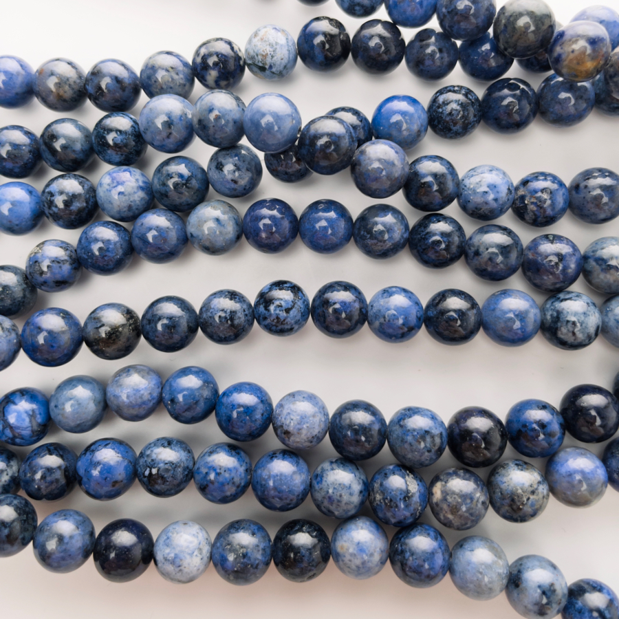 Deep Sea Stillness: Natural Sodalite Beaded Bracelet