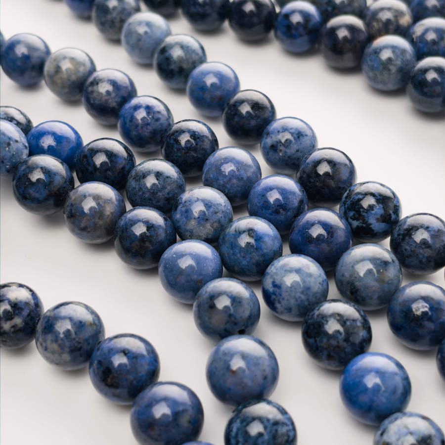 Deep Sea Stillness: Natural Sodalite Beaded Bracelet