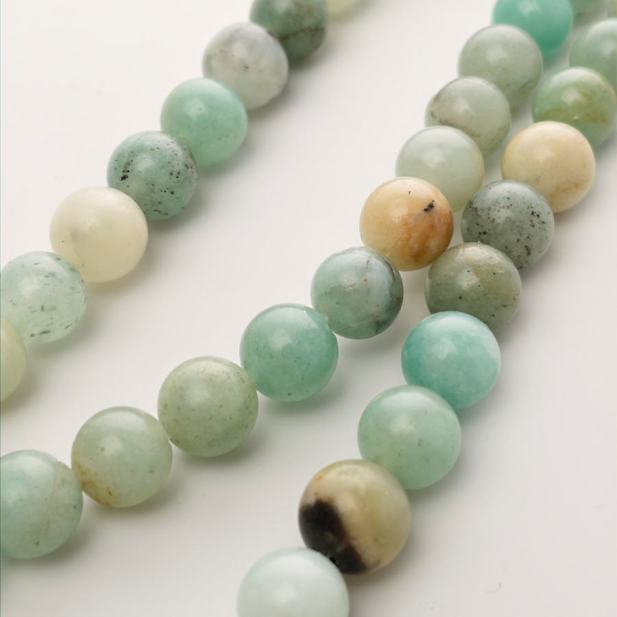 Mint Serenity: Natural Amazonite Beaded Bracelet