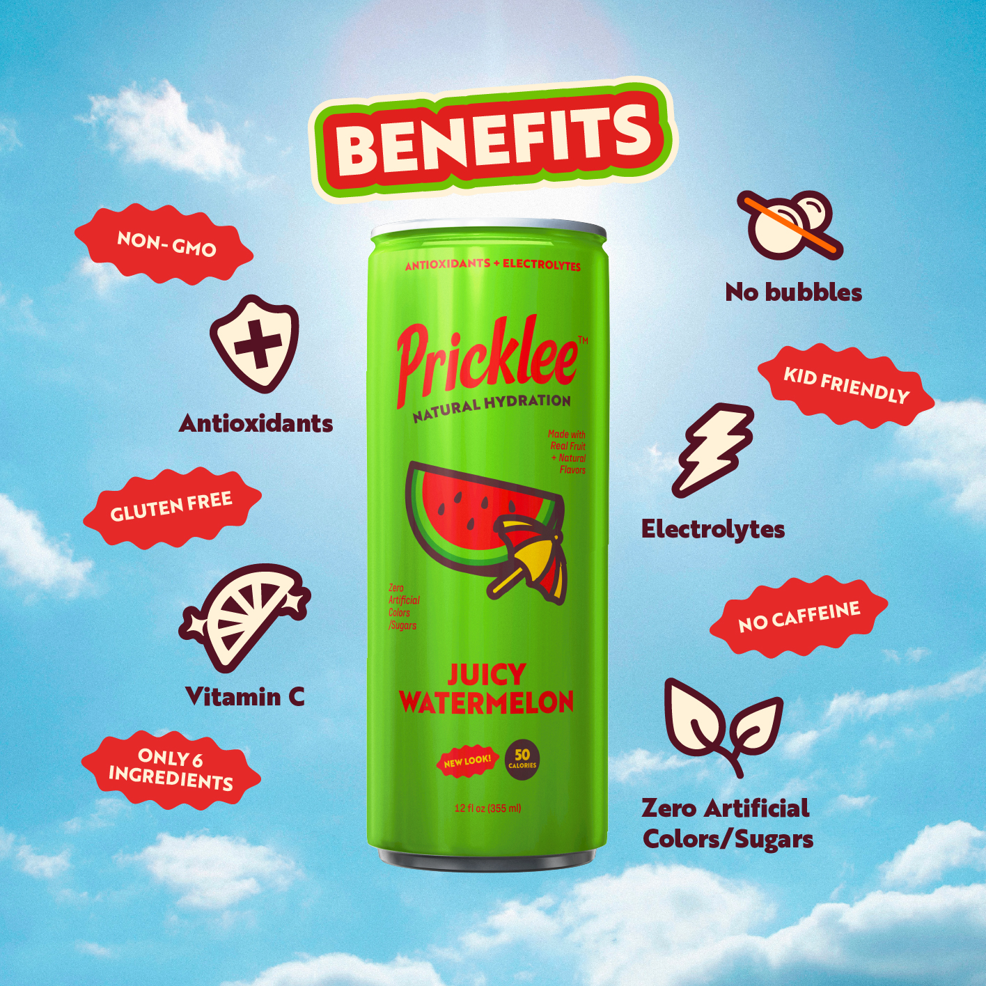 Juicy Watermelon | 12 Pack | Natural Hydration