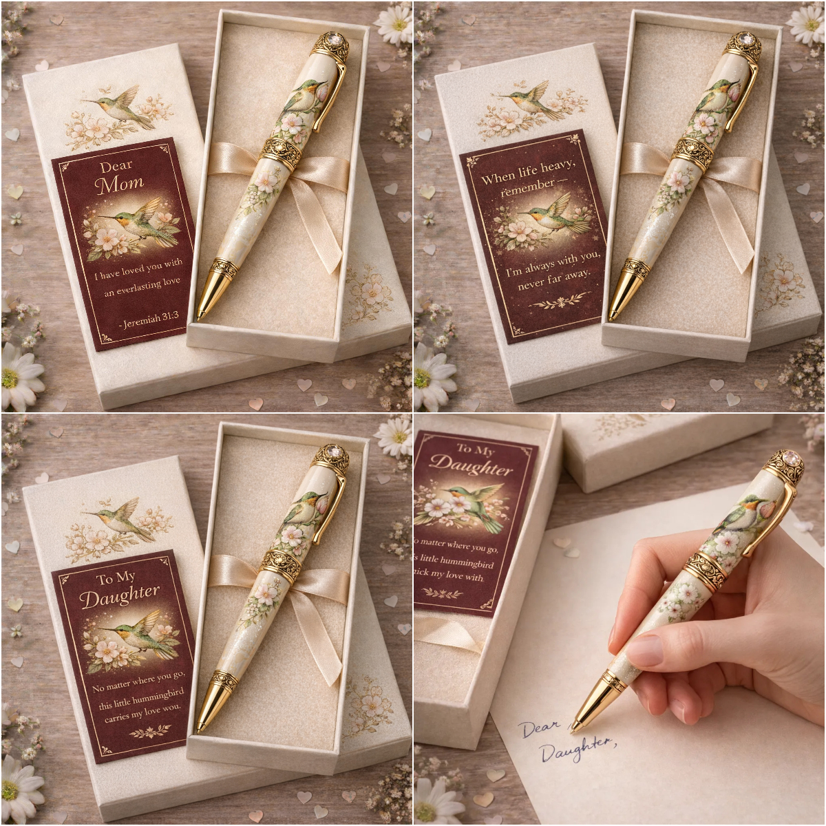 🕊️ Hummingbird Pen – A Gentle Reminder That You're Never Alone