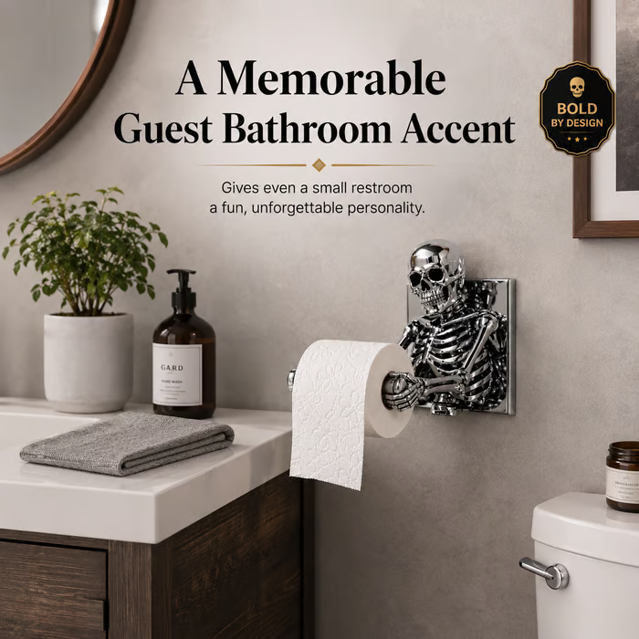 🔥Last Day 50% OFF💀Skeleton Toilet Paper Holder