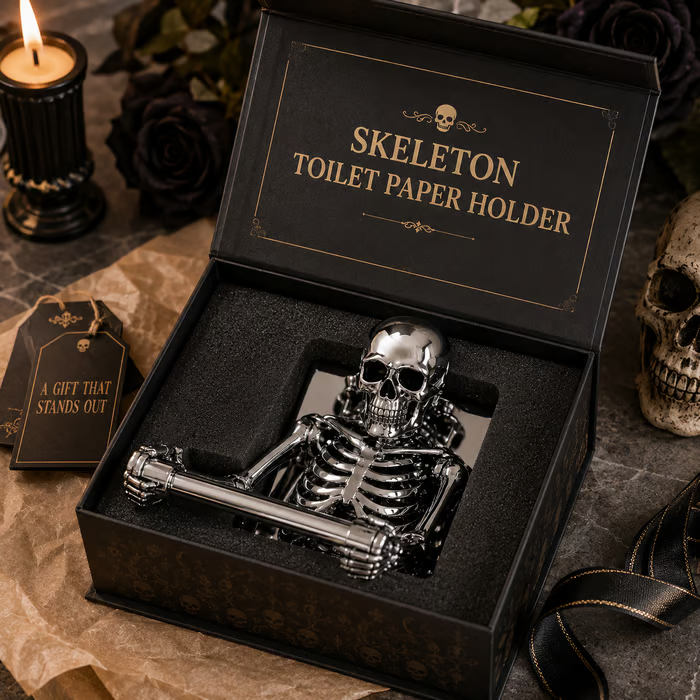 🔥Last Day 50% OFF💀Skeleton Toilet Paper Holder