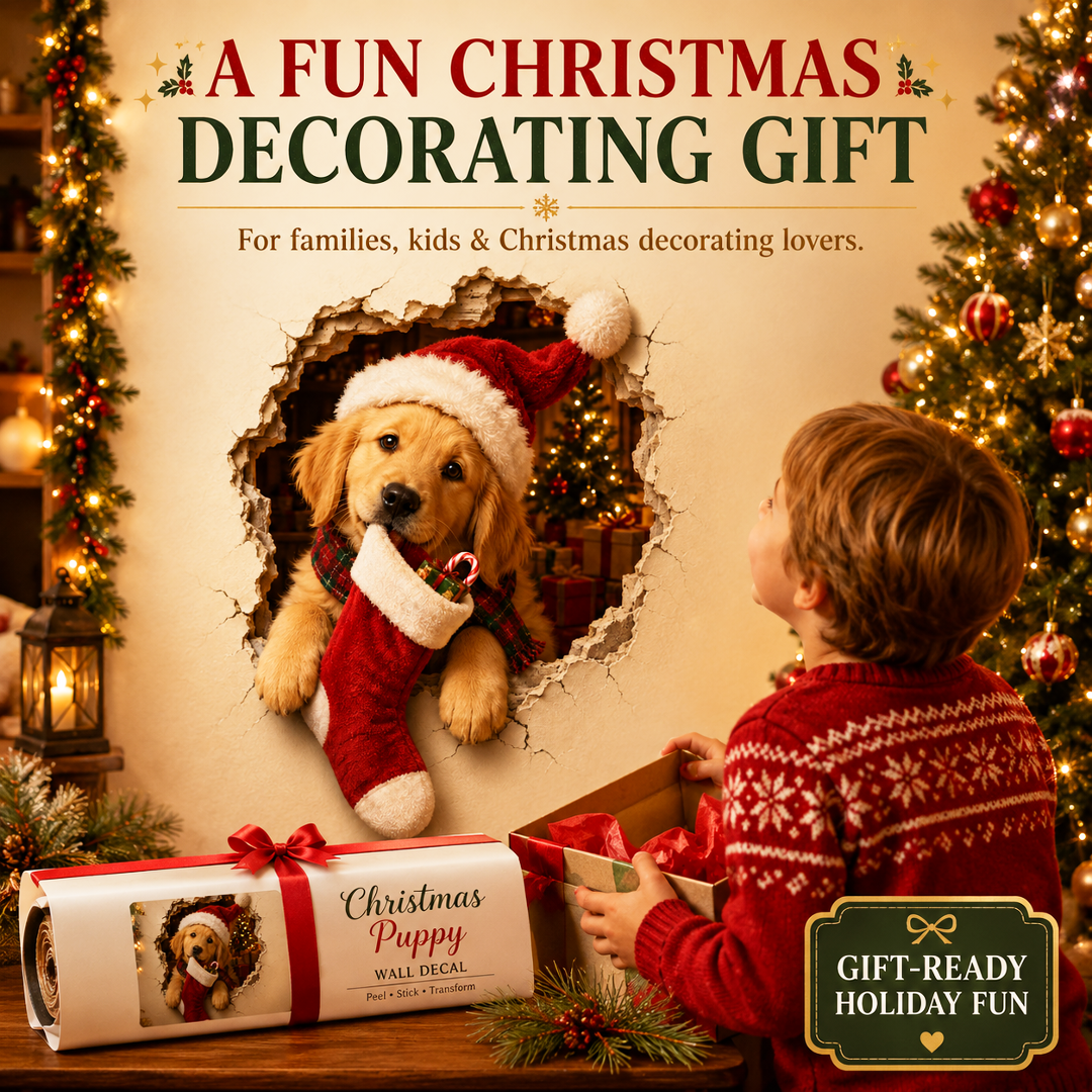🔥Limited time 70% OFF -🎄🧱 Christmas Break-In 3D Wall Decal – Turn Your Wall Into A Holiday Surprise