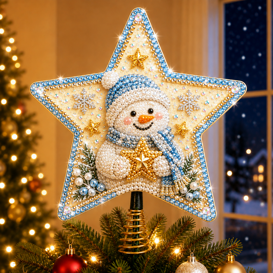 🔥Limited time 70% OFF -🎄✨ DIY Sparkling Christmas Star Tree Topper Kit – Create Your Own Shimmering Holiday Centerpiece