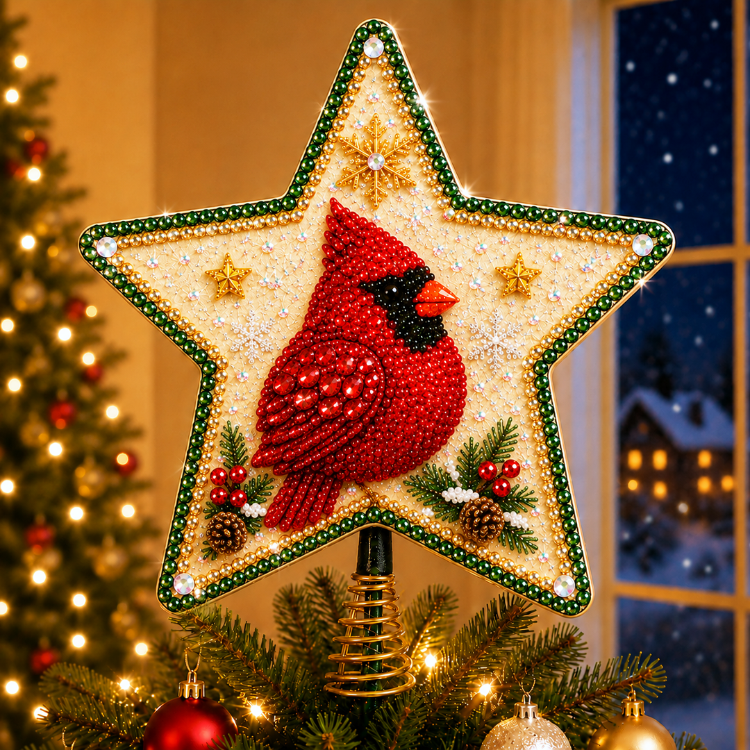 🔥Limited time 70% OFF -🎄✨ DIY Sparkling Christmas Star Tree Topper Kit – Create Your Own Shimmering Holiday Centerpiece