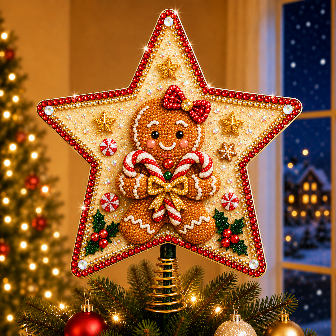 🔥Limited time 70% OFF -🎄✨ DIY Sparkling Christmas Star Tree Topper Kit – Create Your Own Shimmering Holiday Centerpiece
