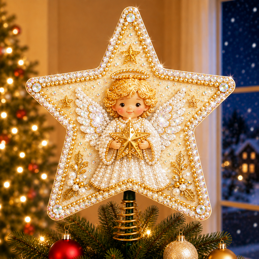 🔥Limited time 70% OFF -🎄✨ DIY Sparkling Christmas Star Tree Topper Kit – Create Your Own Shimmering Holiday Centerpiece