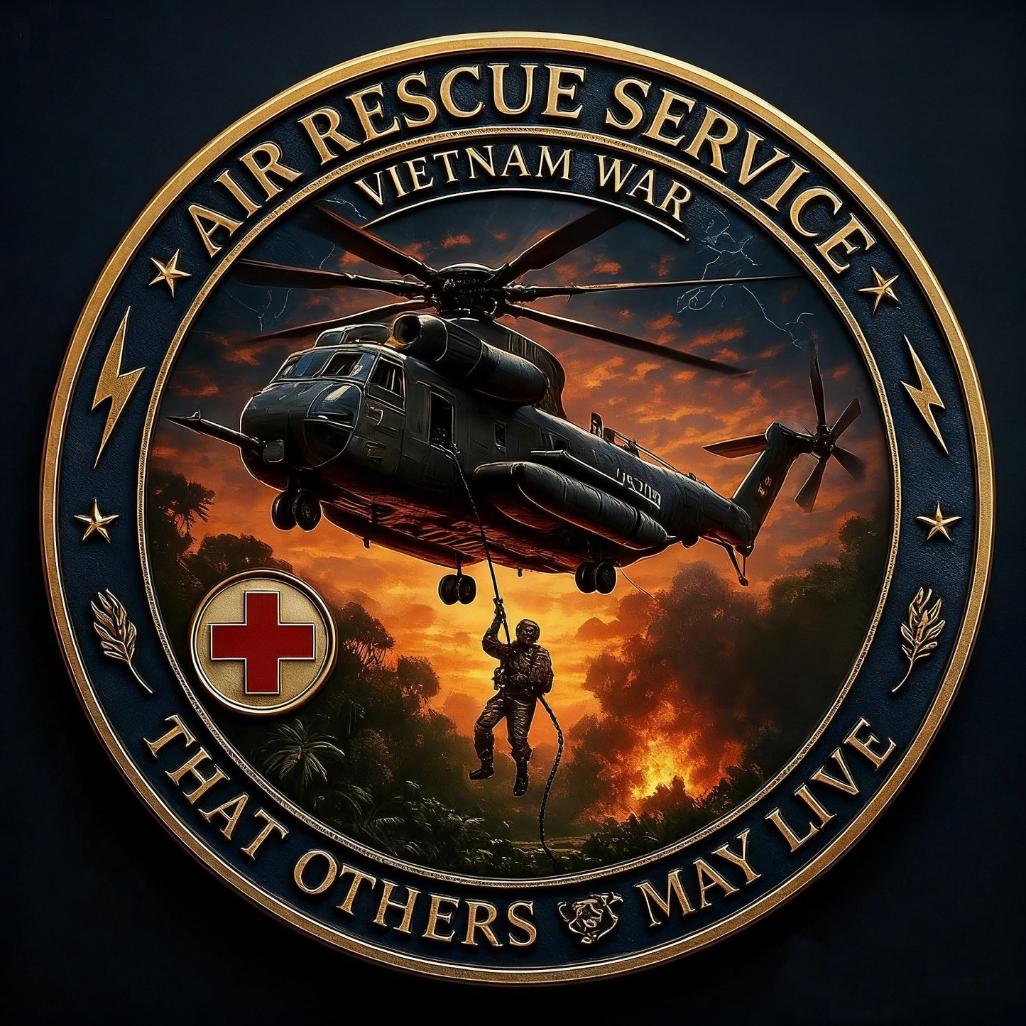 Vietnam War Air Rescue Commemorative Challenge Coin