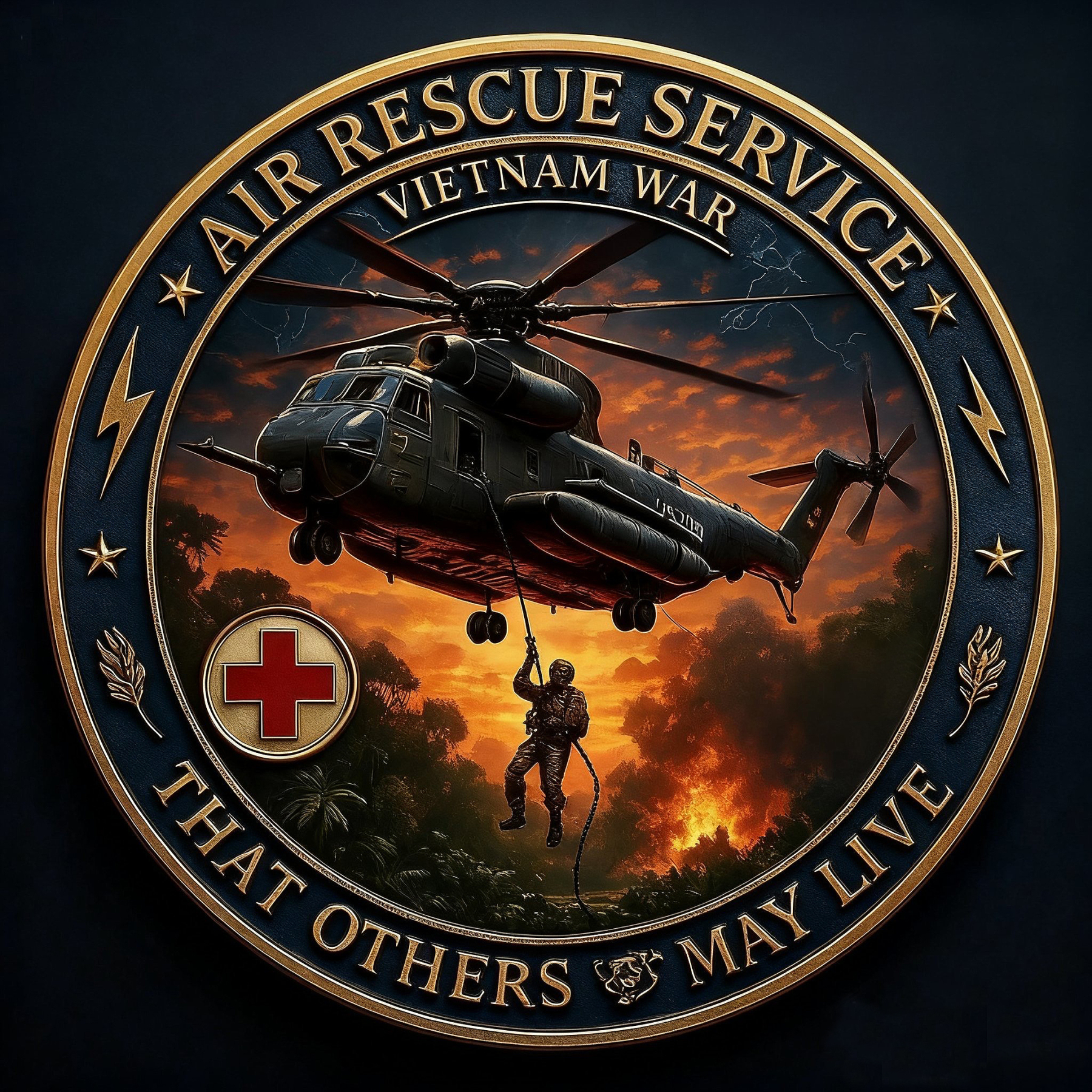 Vietnam War Air Rescue Commemorative Challenge Coin