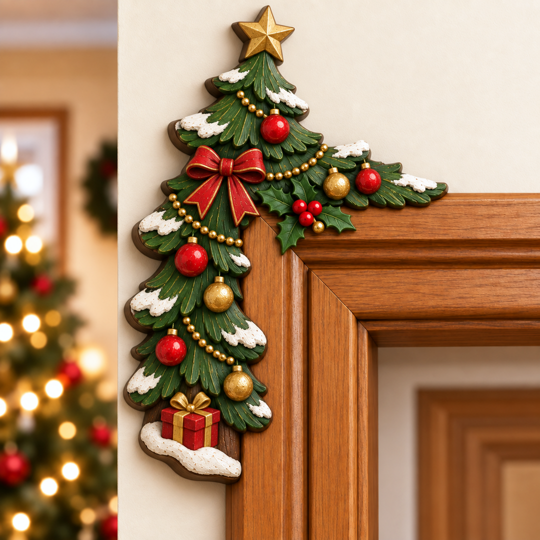 🔥Last 75pcs🎉-🎅🚪Christmas Peekaboo Door Frame Corner Decor – A Little Holiday Surprise Around Every Corner