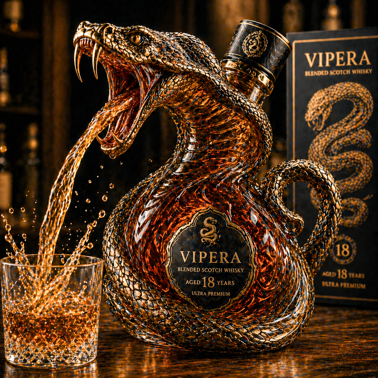 Snake Whiskey Decanter 🐍🥃