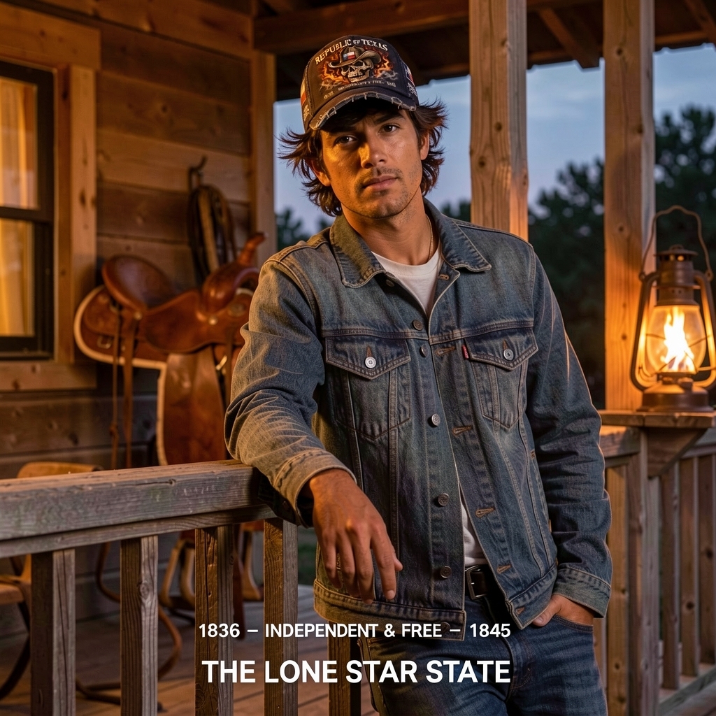 🧢 REPUBLIC OF TEXAS – Lone Star Skull Cap 🤠💀