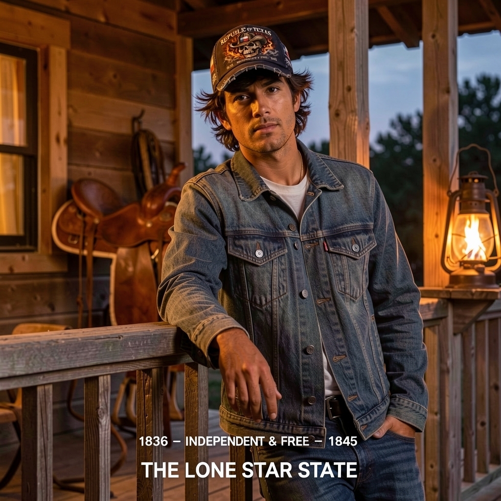 🧢 REPUBLIC OF TEXAS – Lone Star Skull Cap 🤠💀