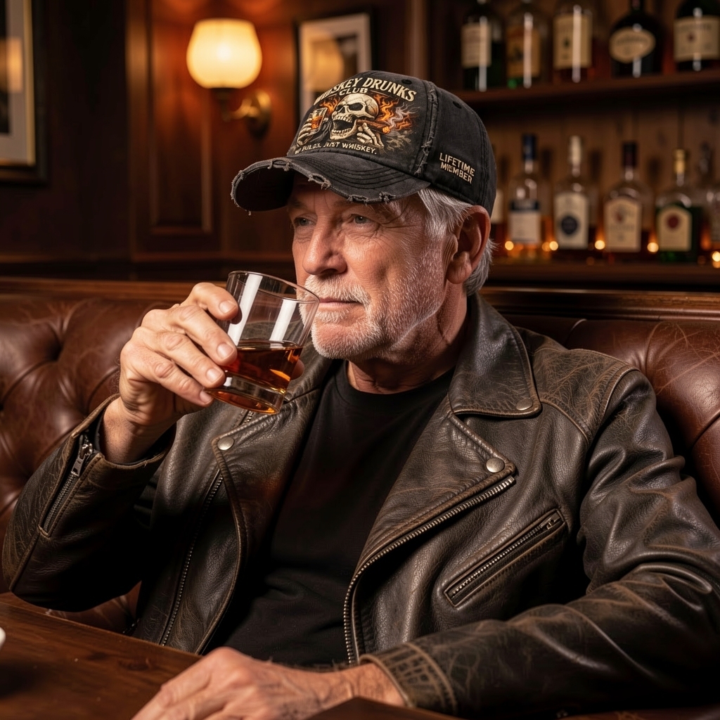 🧢 WHISKEY DRUNKS CLUB Cap 🥃💀