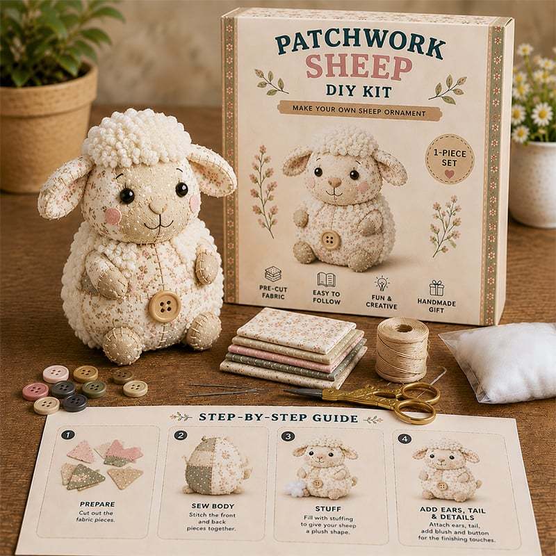 🔥Limited Edition - 🧵✨DIY Patchwork Animal Kit – Create Your Own Adorable Animals