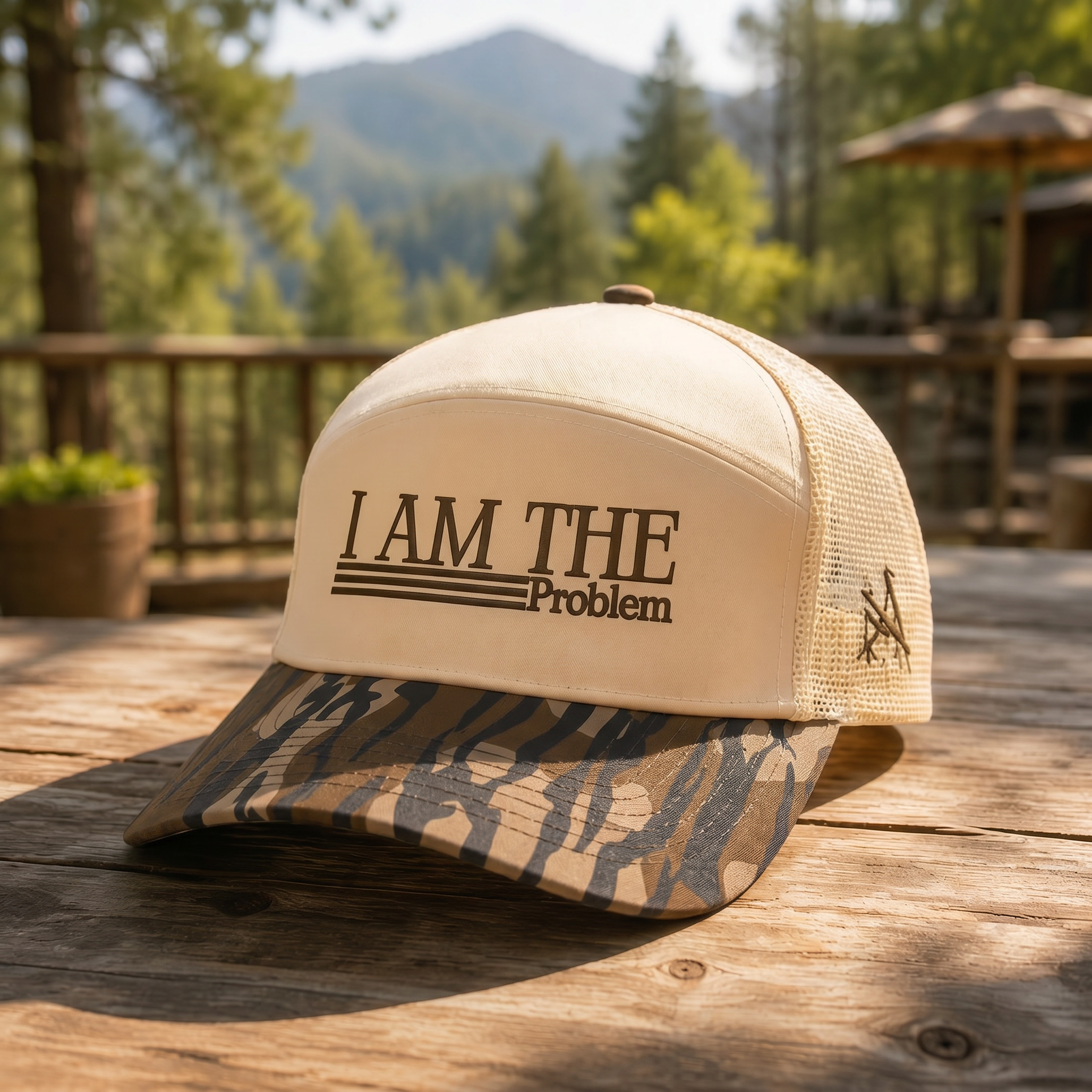 I Am The Problem Trucker Hat – Funny Mesh Snapback Cap for Men & Women