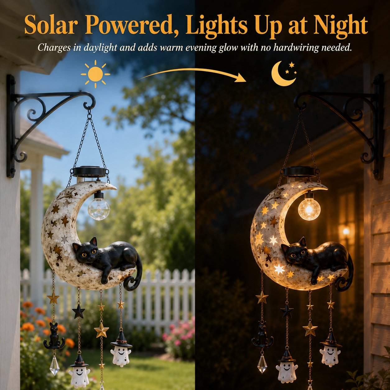 Built-in solar panel and automatic lighting