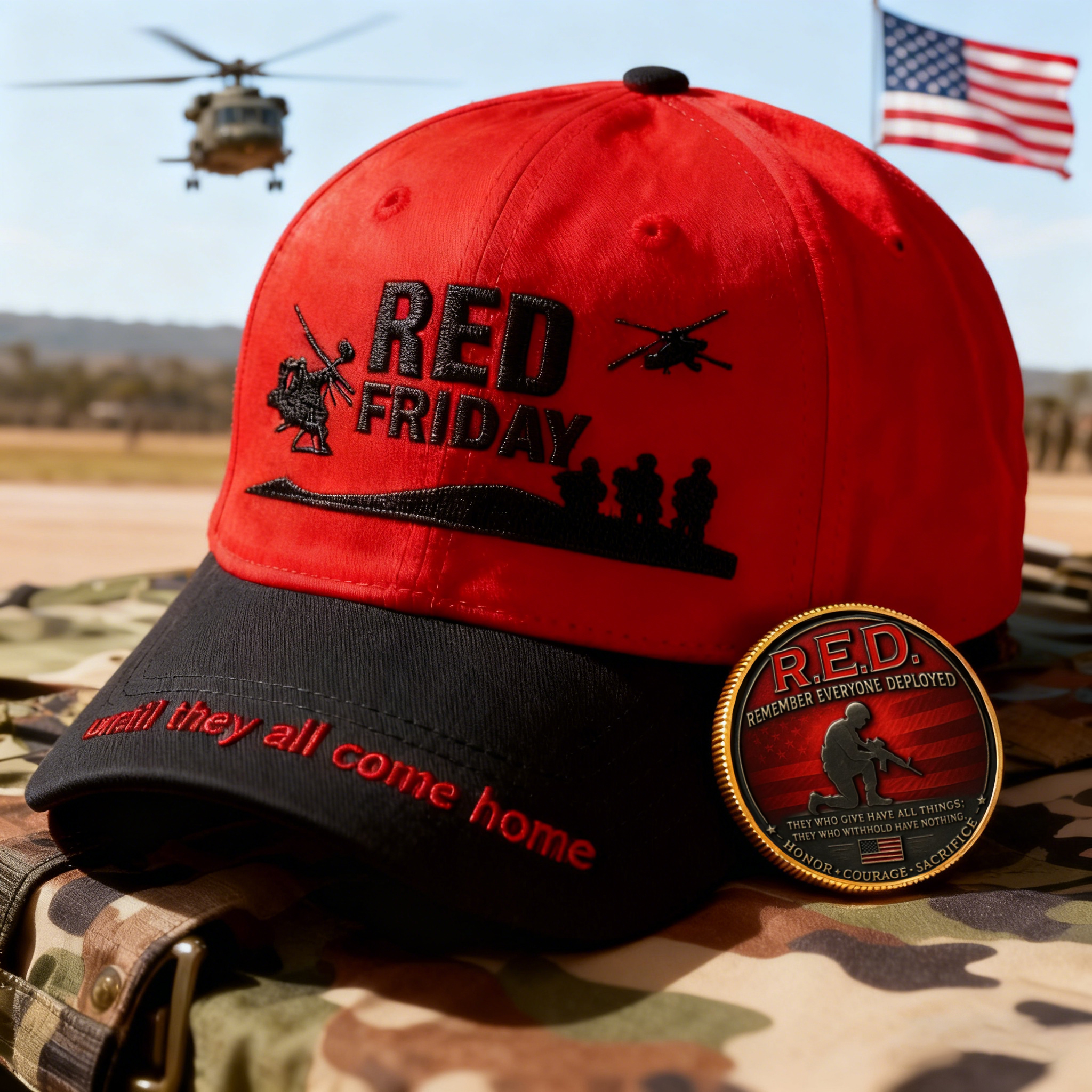 🏆Flash Sale 60% OFF - 🇺🇸 Red Friday Commemorative Hat Set
