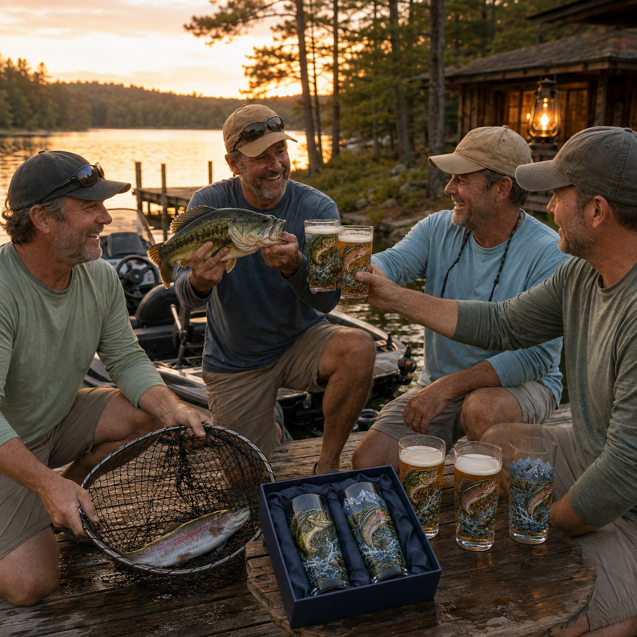 🔥Last Day 70% OFF – ✨🎣 The Last Cast Fishing Pint Glass Collection – 7 Unique Angler Designs & Gift Box