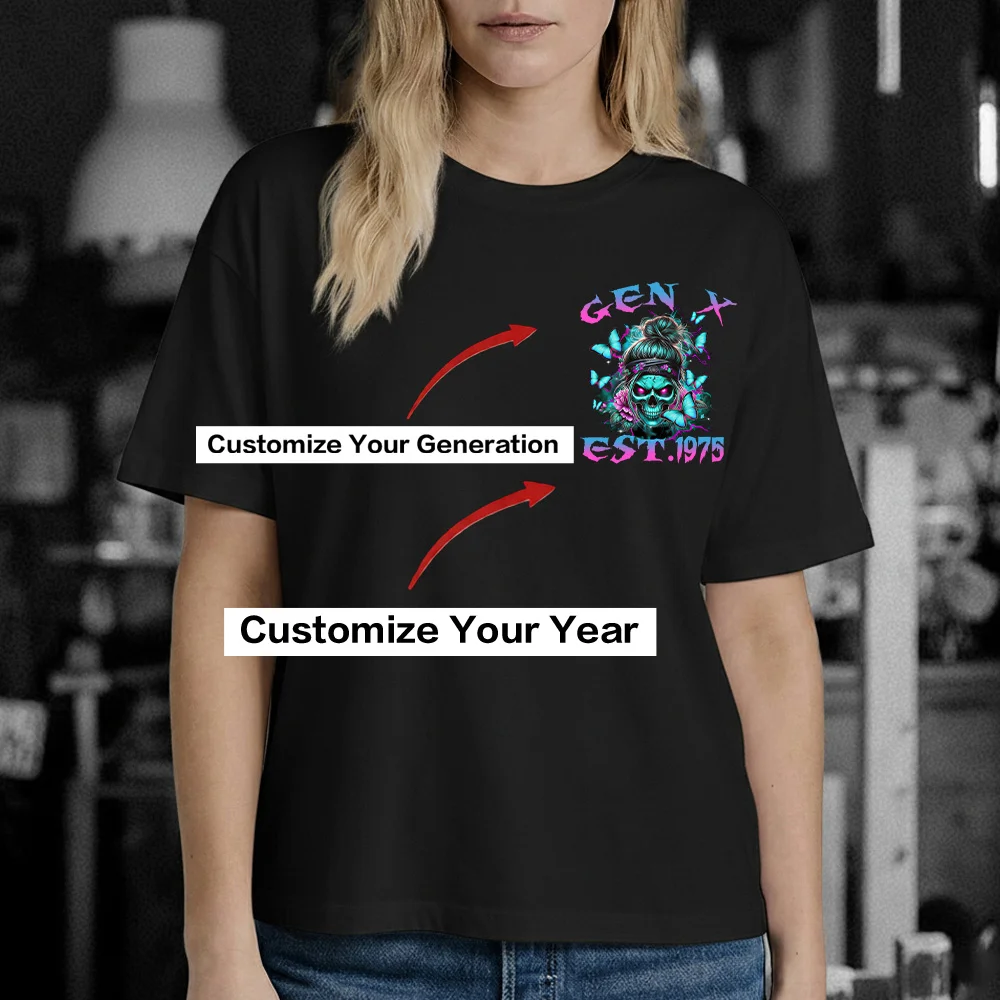 The Good Girl In Me Custom Year Gen X, Boomer T-shirt