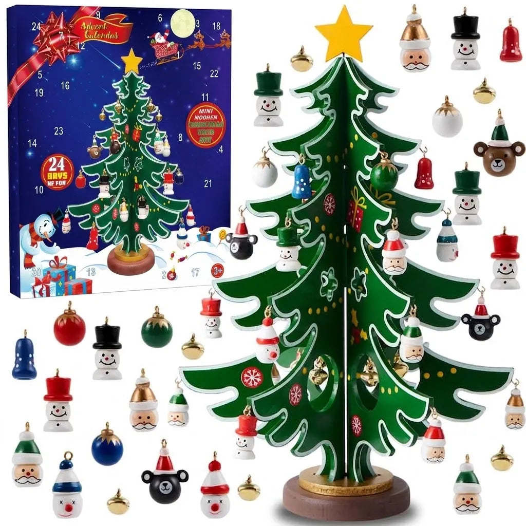 🔥LAST DAY 50% OFF - 🎄🎁 24-Day Christmas Tree Advent Calendar – Daily Ornament Surprises for Kids & Holiday Family Fun