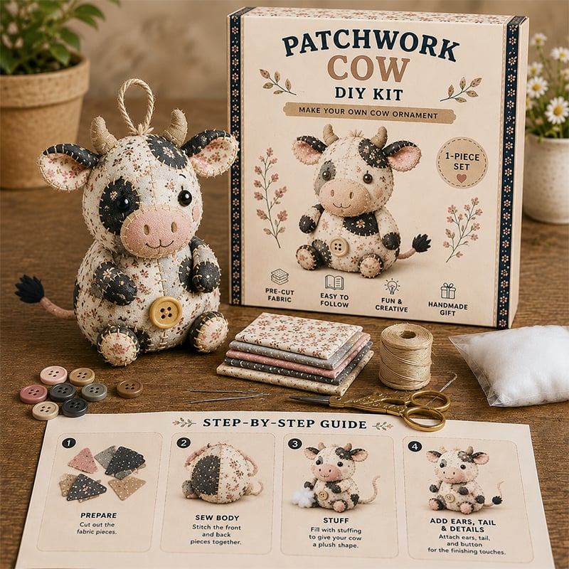 🔥Limited Edition - 🧵✨DIY Patchwork Animal Kit – Create Your Own Adorable Animals