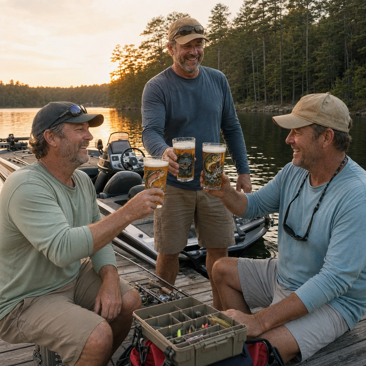 🔥Last Day 70% OFF – ✨🎣 The Last Cast Fishing Pint Glass Collection – 7 Unique Angler Designs & Gift Box