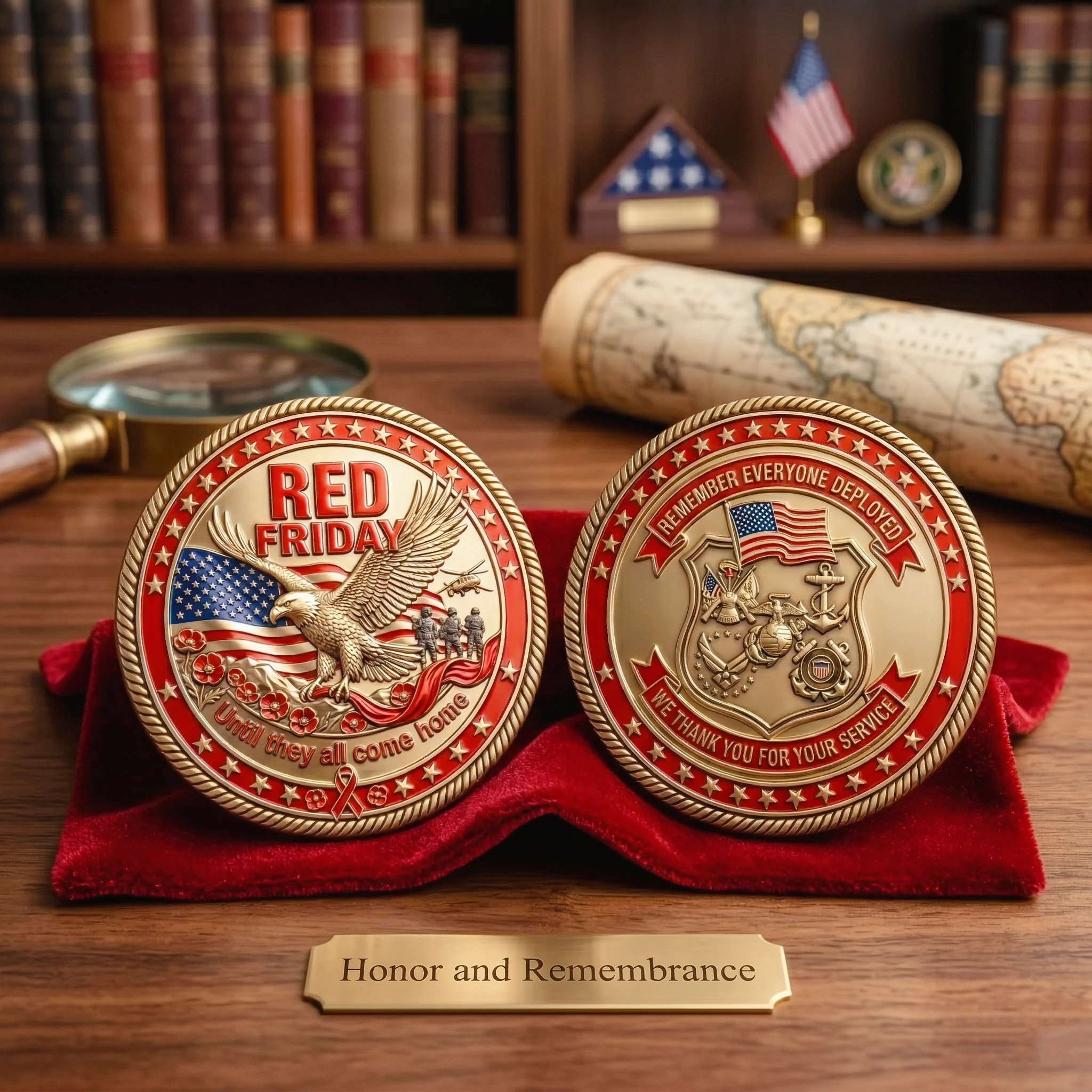Last Day Promo: 49% OFF RED Friday Challenge Coin