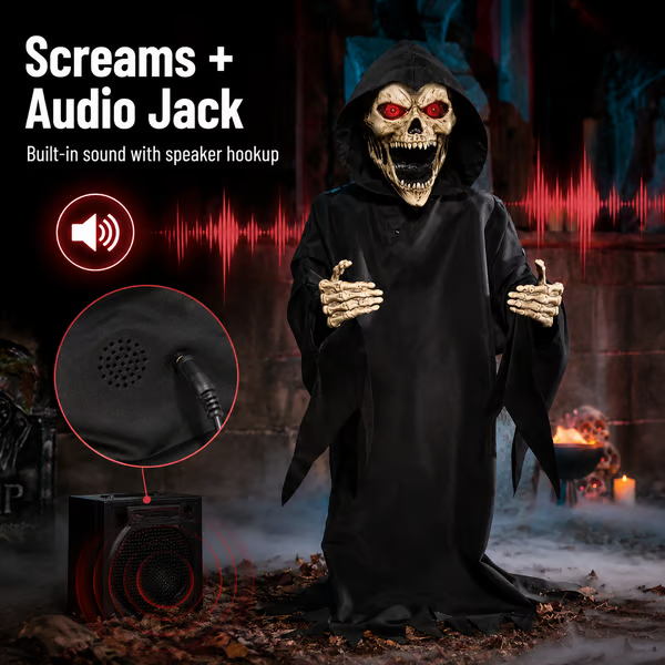 Screaming Reaper Pop-Up Ambush Animatronic🔊
