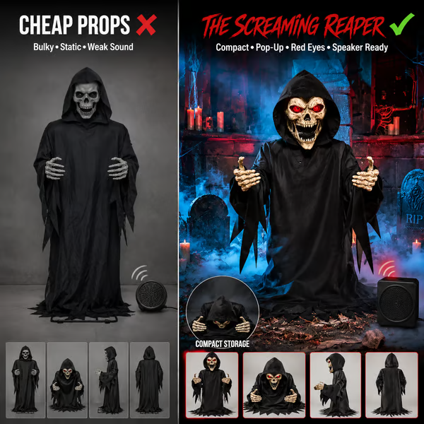 Screaming Reaper Pop-Up Ambush Animatronic🔊
