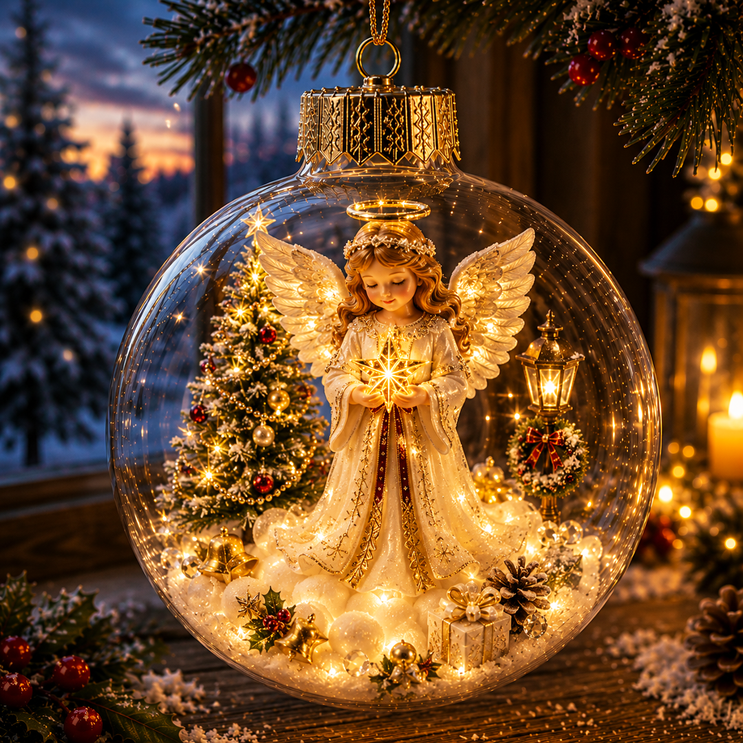 ✨ Light-Up Christmas Diorama Ornament