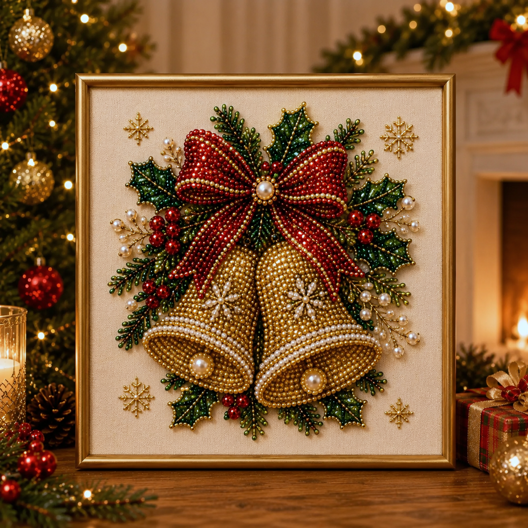 🧘Relaxing & Beginner-Friendly-💎DIY Christmas Pearl Diamond Painting Art Kit(❤Same as the Vedio)
