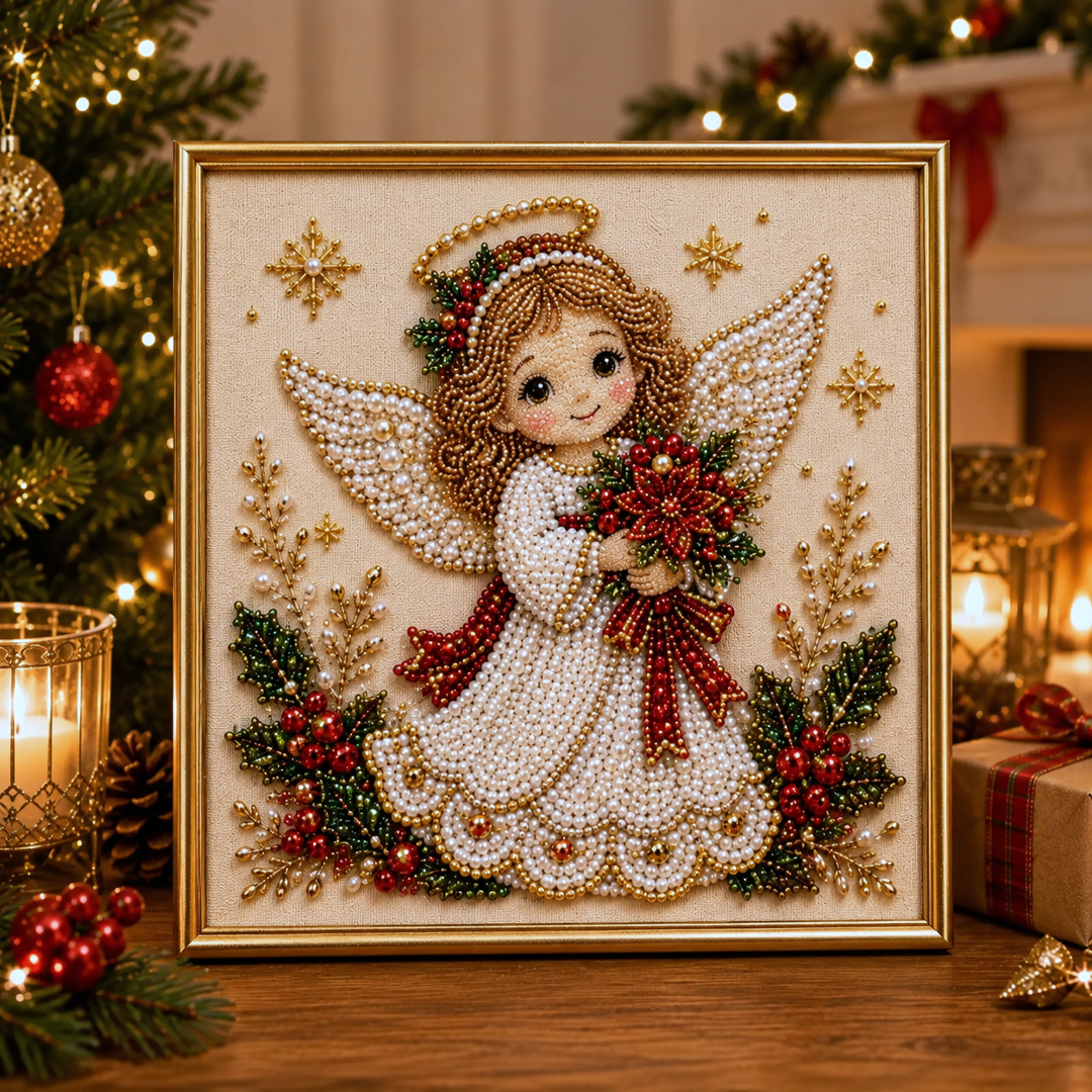 🧘Relaxing & Beginner-Friendly-💎DIY Christmas Pearl Diamond Painting Art Kit(❤Same as the Vedio)