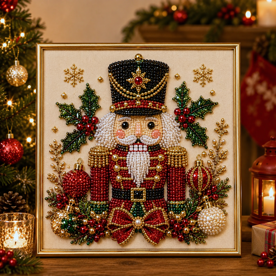 🧘Relaxing & Beginner-Friendly-💎DIY Christmas Pearl Diamond Painting Art Kit(❤Same as the Vedio)