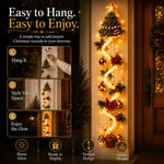🔥Limited time 70% OFF -✨🎄Light‑Up Glowing Christmas Door Hanger - Festive Home Decor