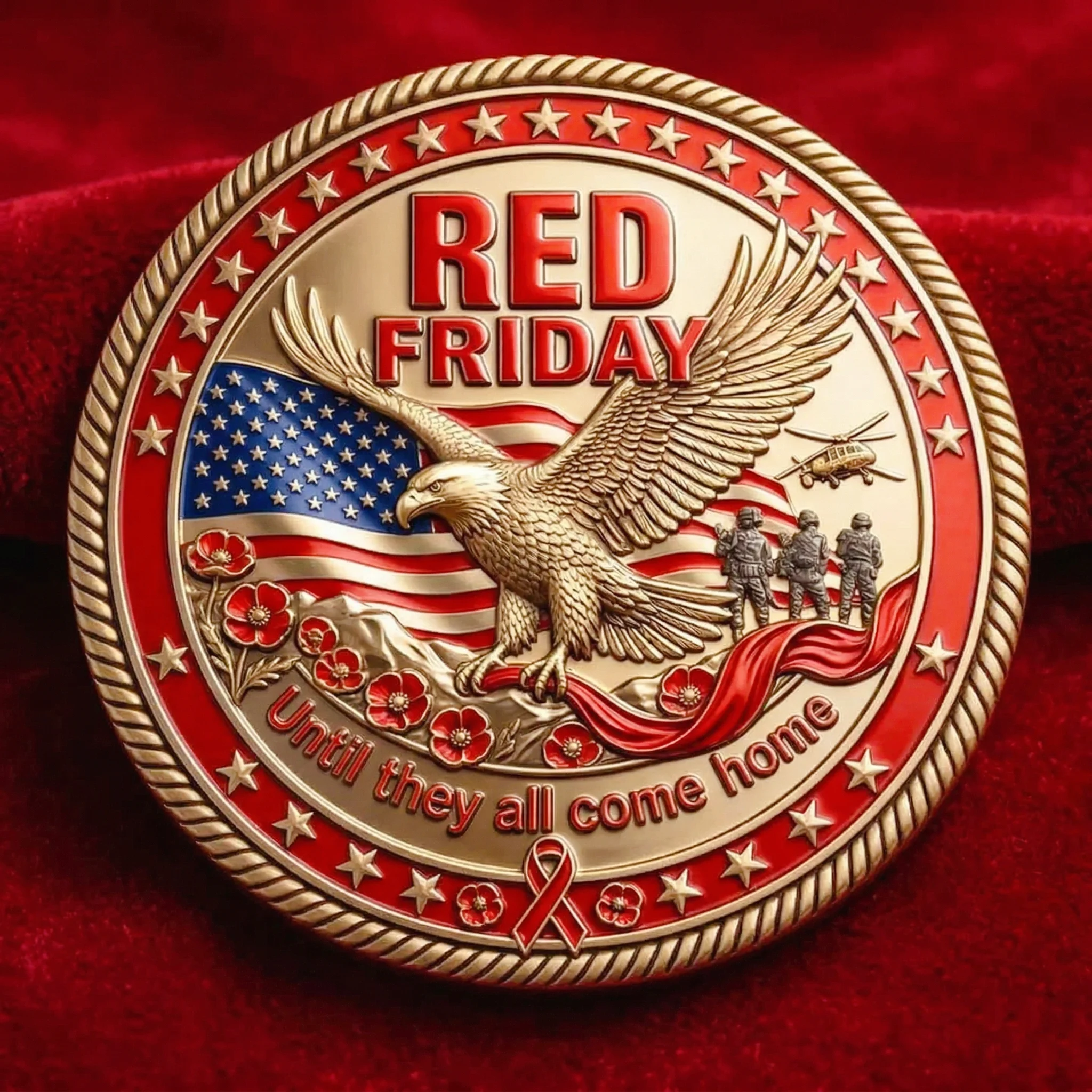 Last Day Promo: 49% OFF RED Friday Challenge Coin